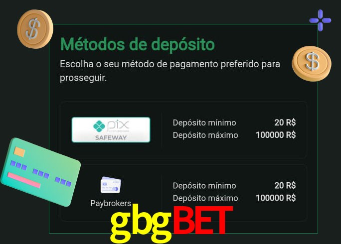O cassino gbgbet oferece uma grande variedade de métodos de pagamento